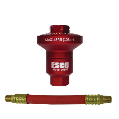 Esco 10609K Air Reducer With 6" Whip Hose, 90 PSI