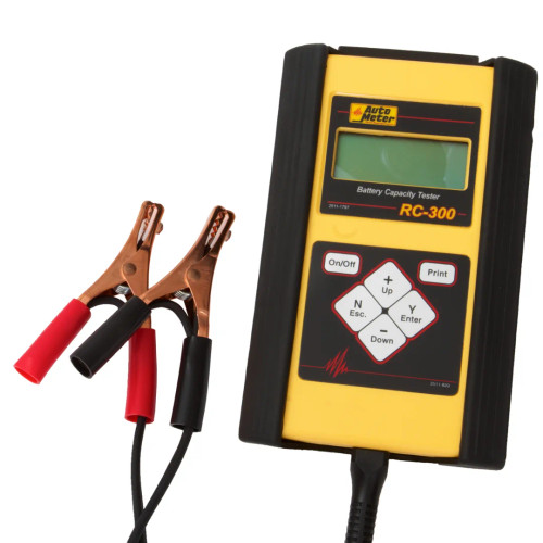 Auto Meter RC-300 Technician Grade Intelligent Handheld SLA and Standby Battery Tester for 6V & 12 Applications