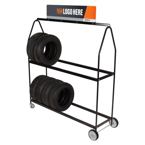 Tire Display Stand on Wheels