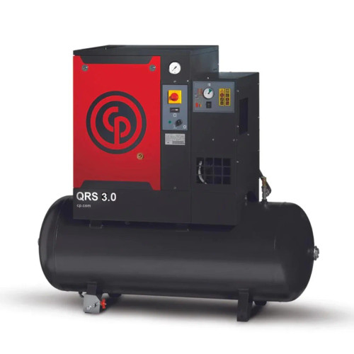 Chicago Pneumatic QRS 3 Tank Mounted With Dryer Screw Compressor