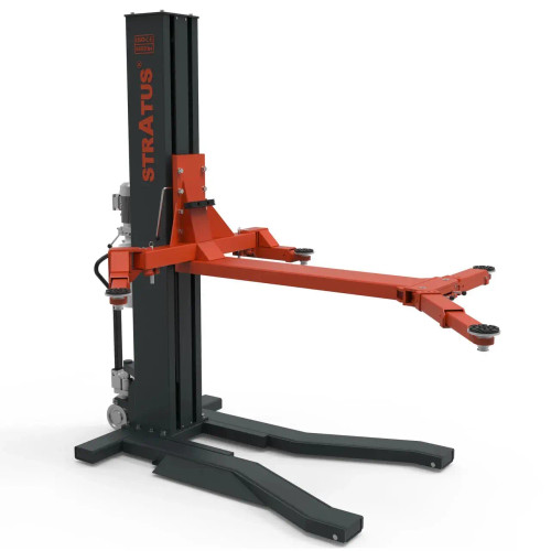 Stratus SAE-S66M Single Post 6,600 lbs Capacity Manual Safety Lock Release Lift