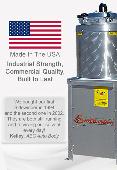 Sidewinder M2 Solvent Recovery System Sidewinder - American Made