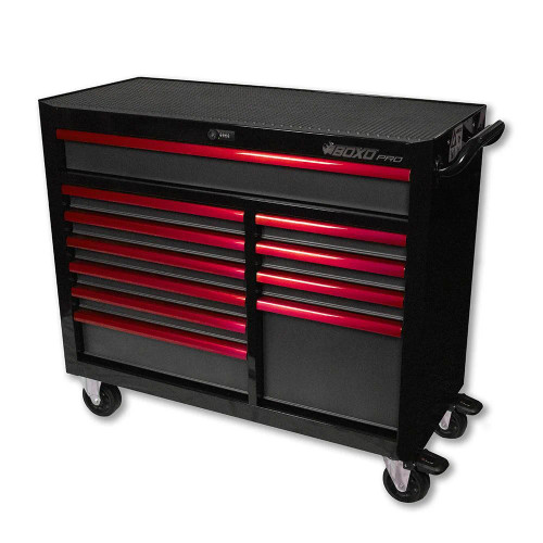 Boxo UAT450111L-BK-1 45" 11-Drawer Pro Series Bottom Roll Tool Cabinet (Gloss Black)
