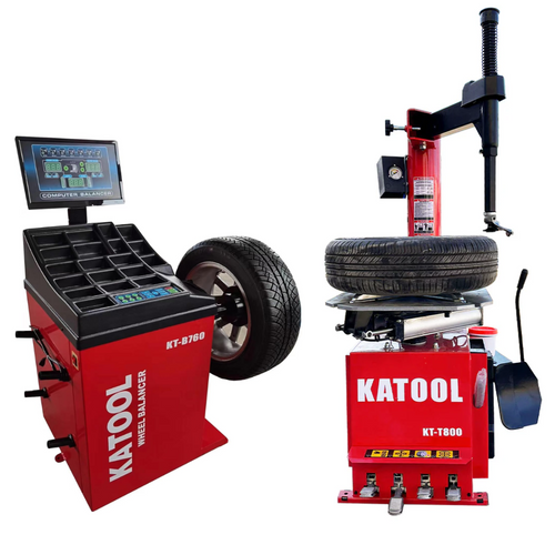 Katool Combo 2: Tire Changer KT-T800 & Wheel Balancer KT-B760